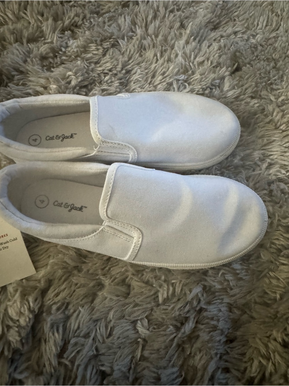 Cat & Jack White Slip-On kids Canvas Sneakers